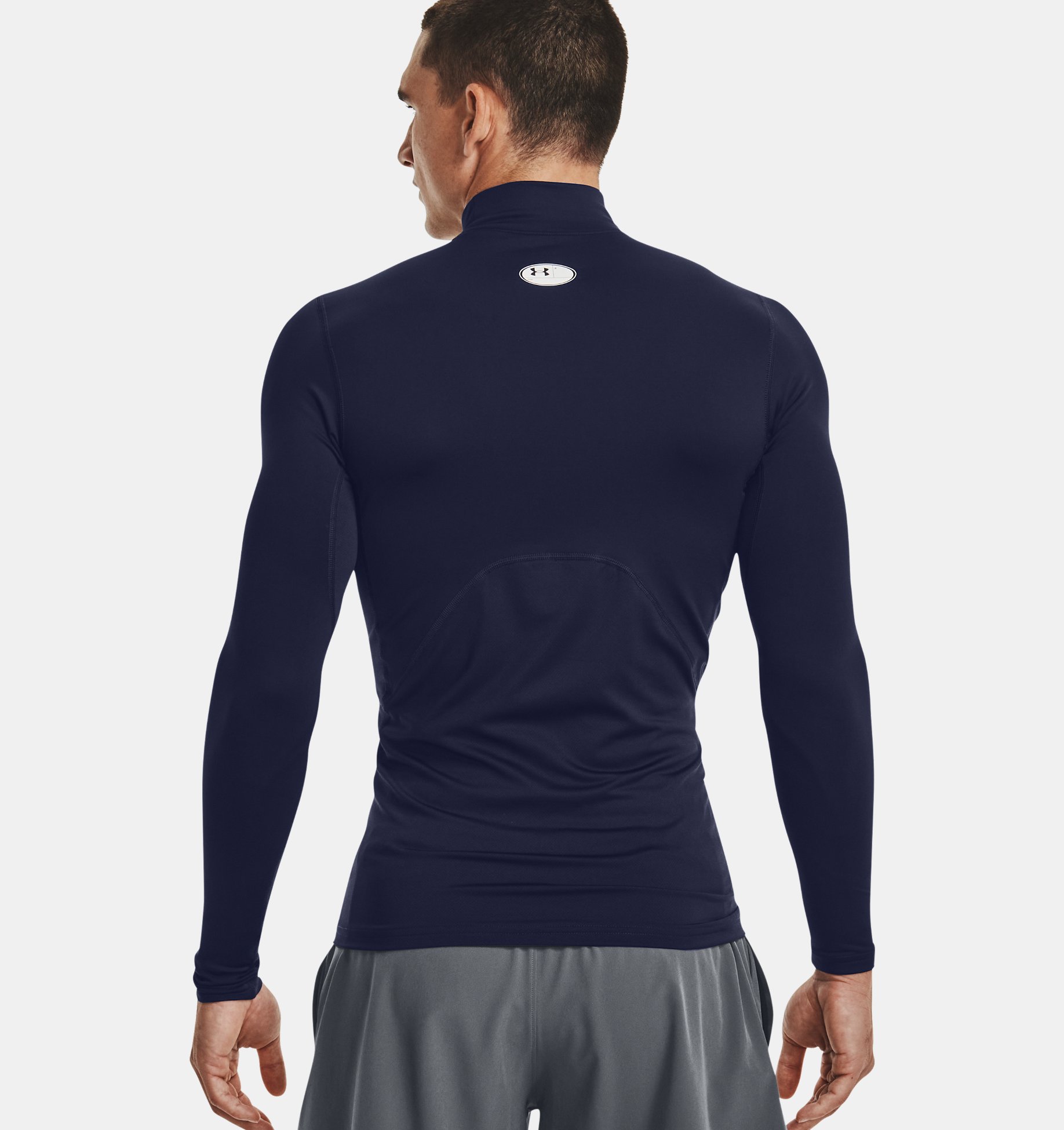 Under Armour Men's ColdGear® Compression Golf Mock - Navy Under Armour Men's ColdGear® Compression Golf Mock - Navy